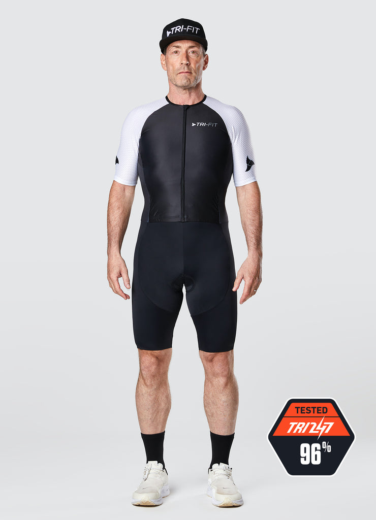 Mens EVO 2.3 tri suit bundle together