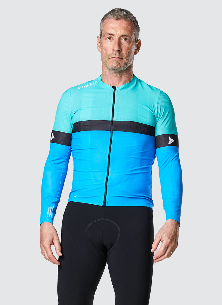 TRI-FIT SYKL PRO Earth LS Men's Cycling jersey, available now as part of the SYKL PRO EARTH Long Sleeve Men's cycling 