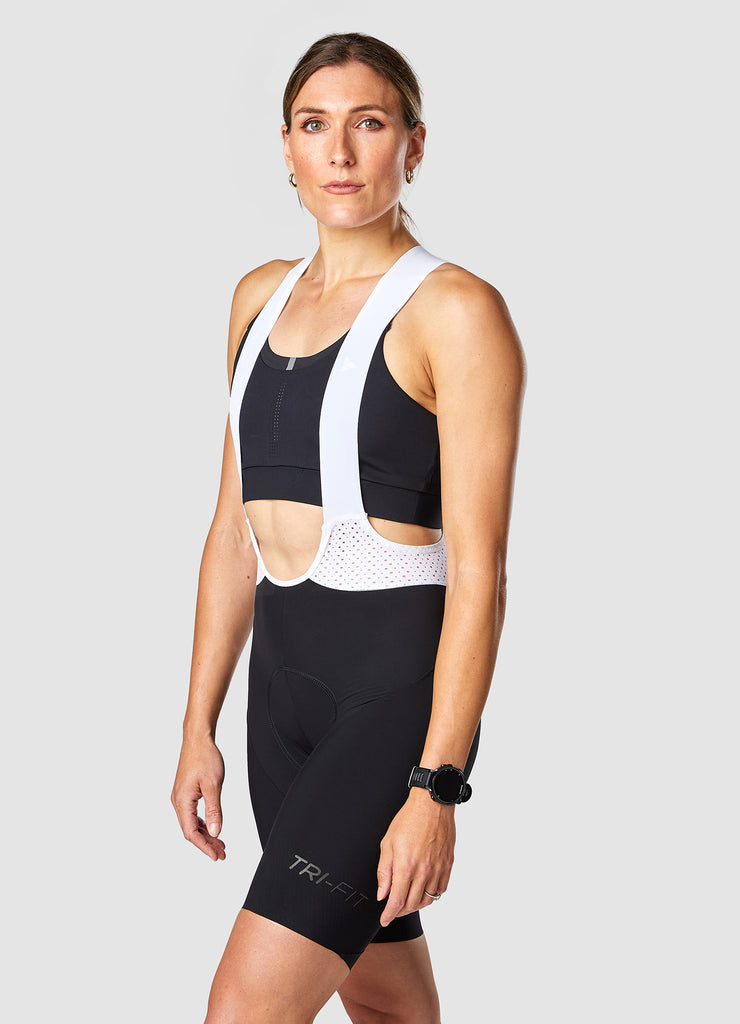 TRI-FIT SYKL PRO Women's Cycling Bib Shorts, available now as part of the TRI-FIT SYKL PRO EARTH Long Sleeve Bundle