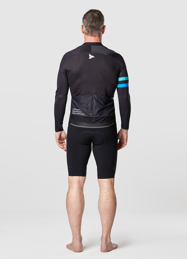 TRI-FIT SYKL PRO BLACK EDITION Long Sleeve Men's Cycling Jersey, available now