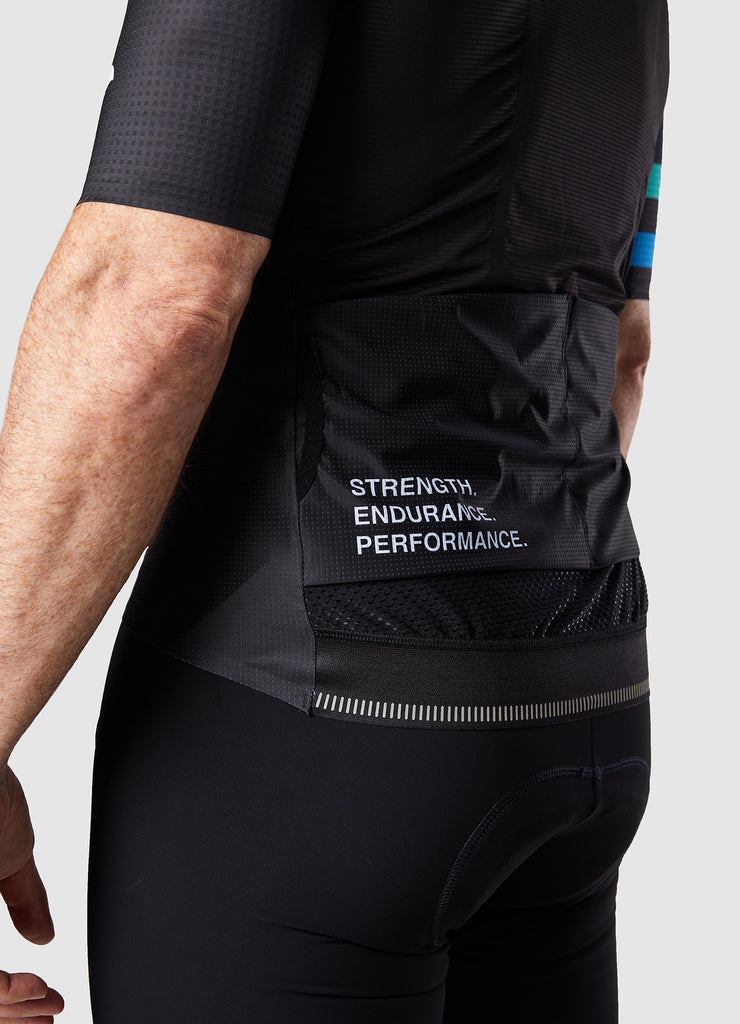 TRI-FIT SYKL PRO BLACK EDITION Short Sleeve Men's Cycling Jersey, available now