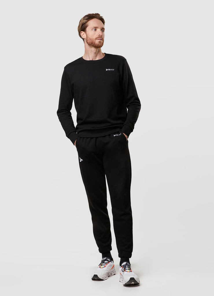 Man wearing TRI-FIT Casualwear black sweatshirt