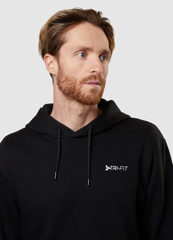 Man wearing TRI-FIT Casualwear black hoodie