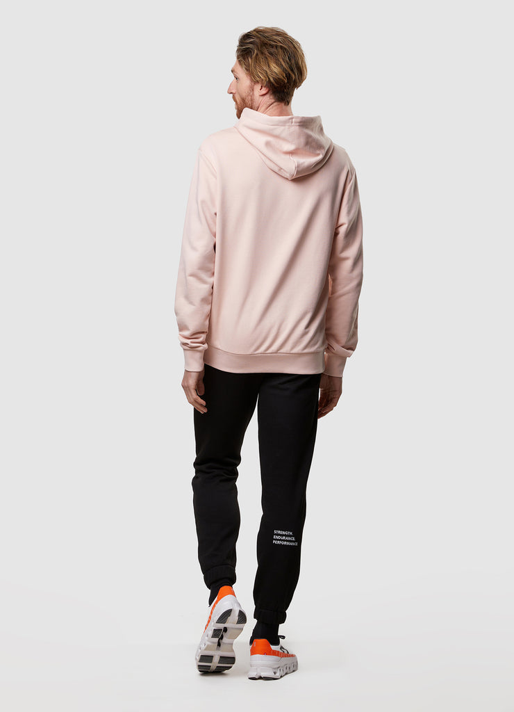 Man wearing TRI-FIT Casualwear dusty pink hoodie