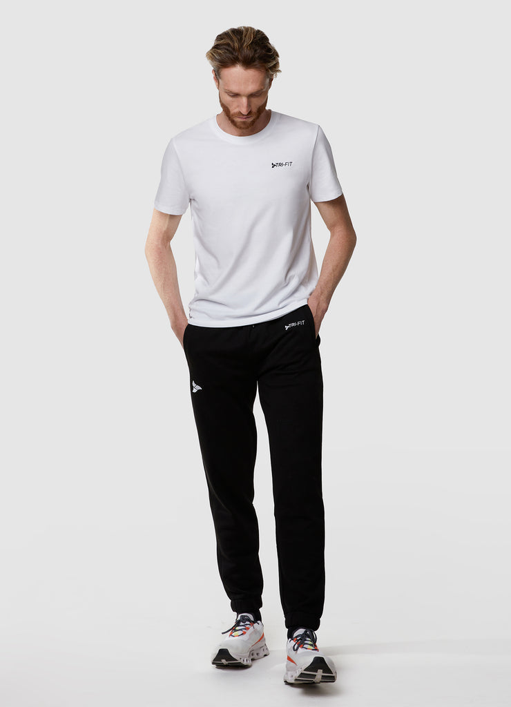 Man wearing TRI-FIT Casualwear black joggers