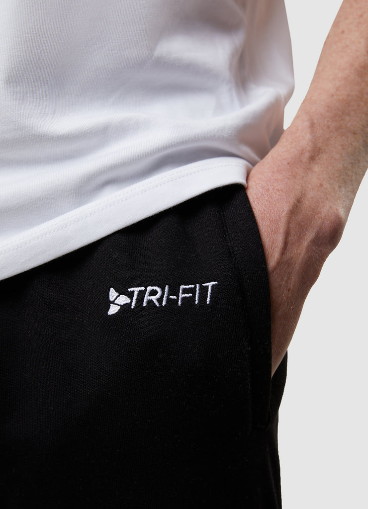 Man wearing TRI-FIT Casualwear black joggers