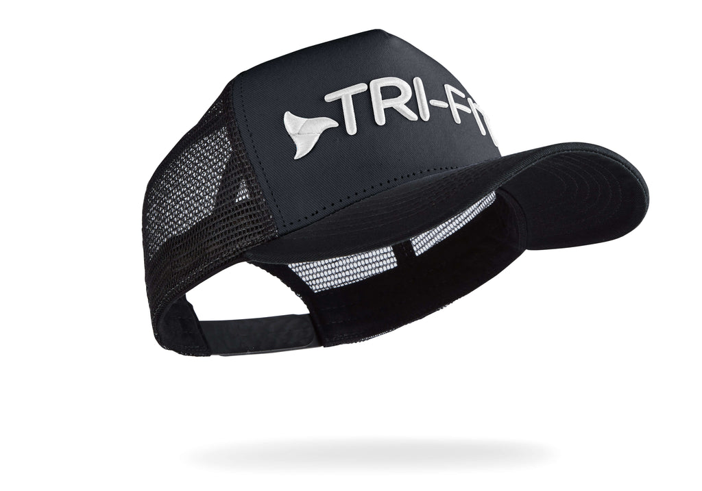 TRI-FIT Performance Black Trucker Cap, available online now